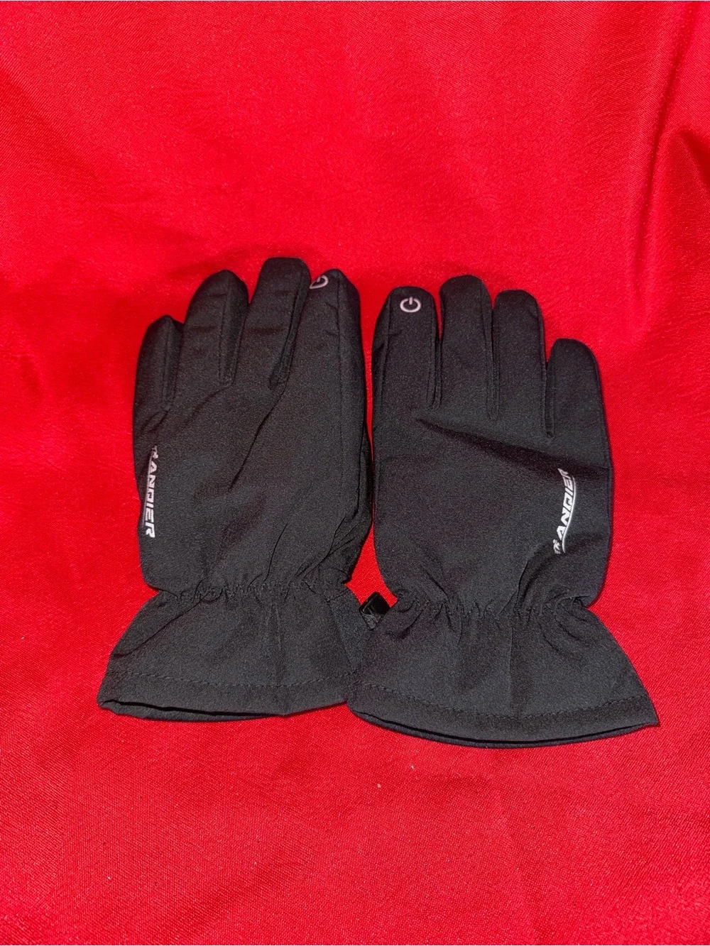 Unisex Black Touchscreen Winter Gloves -